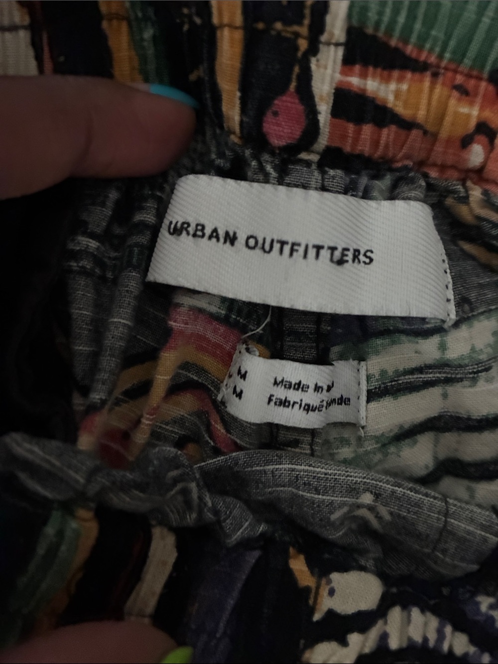 Urban Outfitters Multicolor Patchwork Print Pants - Picture 2 of 2